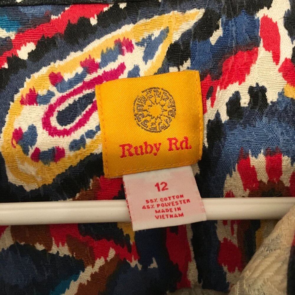 Ruby Rd Multi-Colored Waist Jacket - image 2